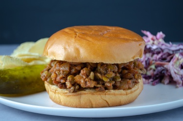 Classic sloppy joe sandwich recipe made meat-free from lentils and walnuts. Easy, healthy, filling, plant-based, dairy-free, vegan recipe