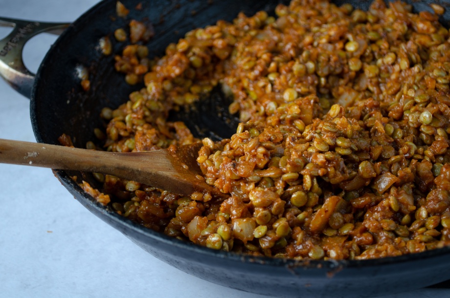 Classic sloppy joe mix recipe made meat-free from lentils and walnuts. Easy, healthy, filling, plant-based, dairy-free, vegan recipe