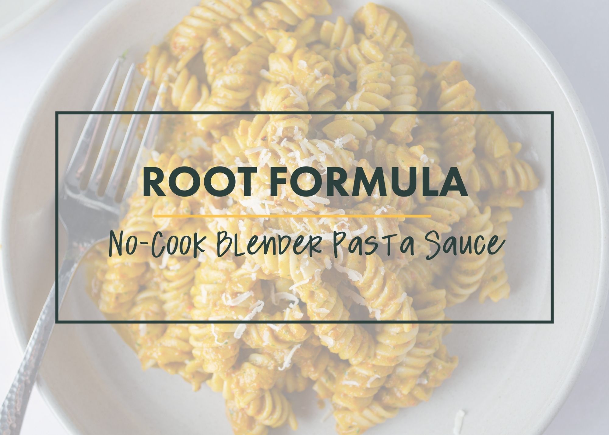 Spinach No-Cook Blender Pasta Sauce - Kids Love It! - Planetarian Life