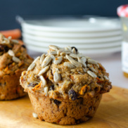 Morning Glorious muffins that are vegan, egg-free, dairy-free, and can be made gluten-free