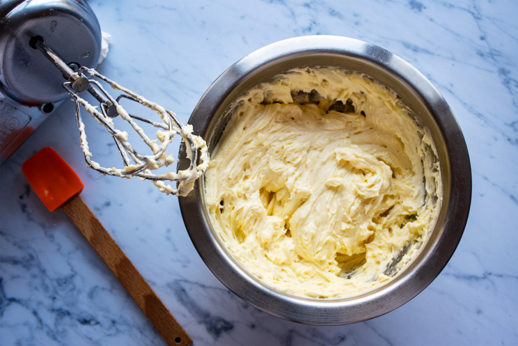 A dairy-free, planet-friendly whiskey hard sauce alternative to traditional buttercream icing