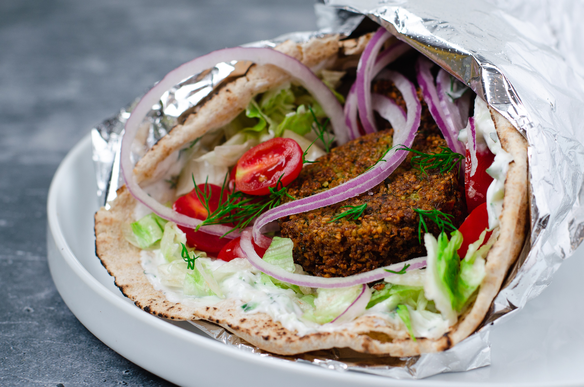 Falafel Gyros - The All Natural Vegan